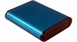 1455B802BU Metal enclosure blue 122 x 71.7 x 19 mm Aluminium