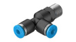 QSTL-1/8-4 Push-In T-Fitting, 40.2mm, Compressed Air, QS