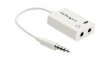 MUYHSMFFADW Audio Cable 3.5 mm Jack Plug - 2x 3.5 mm Jack Socket 152mm
