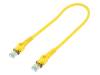 09488484745005, Patch cord; S/FTP; 6a; многопров; Cu; PUR; желтый; 0,5м; 27AWG, Harting