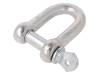 SK18 Dee shackle; steel; for rope; zinc; Size: 18mm