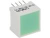 DE/4SGD, Подсветка LED; зеленый; Линза: матовая, зеленая; ?d:568нм; 80мкд, Kingbright