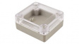 RP1015C Plastic Enclosure with Clear Lid 65x60x28mm Light Grey ABS/Polycarbonate IP65