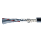 159-2890-973 [100 м], Round Flat Cable, Shielded, 10x0.08 mm2, Amphenol