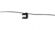 T50ROSEC23 PA66HS/PA66HIRHS BK 500 Cable Tie with Edge Clip Sideway - Perpendicular / Edge 3-6m