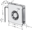 RG 125-19/56 Радиальный вентилятор для переменного тока 180 x 180 x 40 mm 230 VAC