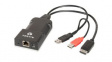 HMX5150T-DVID KVM Extender, 100m, USB-A/DVI-D/RJ45, 1920 x 1200