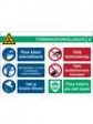 RND 605-00213 COVID-19 General Safety Information, Safety Sign, Finnish, 371x262mm, 1pcs