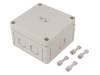 10540401 Enclosure with knock outs grey, RAL 7035 Polystyrene IP 66 N/A TK-PS