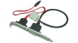 ISO704P SATA cable data + power, bracket 30 cm