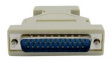 RND 205-00944 AT Modem Adapter, D-Sub 25-Pin Plug to D-Sub 9-Pin Socket, Ivory