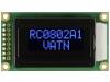 RC0802A1-LLB-JWVE Дисплей: ЖКД; алфавитно-цифровой; VA Negative; 8x2; LED; PIN:16