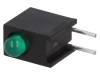 HLMP-1503-C00A2 LED; в корпусе; зеленый; 3мм; Кол-во диод: 1; 10мА; 60°; 1,5?2,7В