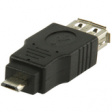 VLCP60901B Adapter USB Micro-B 2.0 Plug - USB-A 2.0 Socket Black