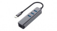 EX-1133-N-2 Ethernet Adapter, USB Hub, 3x USB 3.1 Gen1/RJ45