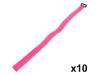 KAB0016 Стяжка-липучка; L:500мм; W:20мм; полиамид; розовый; UL94V-2