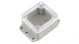 RP1025BFC Flanged Enclosure with Clear Lid 65x60x40mm Light Grey ABS/Polycarbonate IP65