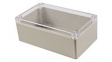 RZ0373C Plastic Enclosure with Clear Lid 200x120x75mm Beige ABS IP65