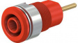 23.3010-22 Safety Socket 4mm Red 24A 1kV Gold-Plated