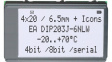 EA DIP203J-6NLW Dot matrix LCD display 6.45 mm 4 x 20