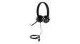 4XD0X88524 Headset, Stereo, On-Ear, 20kHz, USB, Black