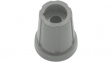 RND 210-00292 Instrument knob, grey, 6.4 mm D Shaft