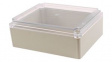 RP1615C Plastic Enclosure with Clear Lid 250x200x95mm Light Grey ABS/Polycarbonate IP65