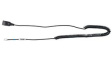 AXC-02 Coiled Headset Cable, 1x RJ-9 - 1x QD, 500mm