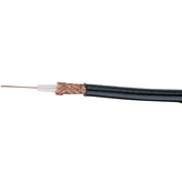 RG59B/U BK [100 м], Coaxial cable1 x0.58 mm Steel wire, copper plated (StCu) black, CEAM