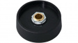 A3150089 Control knob without recess black 50 mm