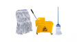 RND 605-00241 Standard Pressing Mop + Cotton Mop Head + Wringer Bucket with Wheels