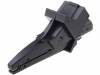 SAK6674NI/SW Crocodile clip; 12A; 600VDC; black; Grip capac: max.20mm