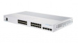 CBS250-24PP-4G-EU PoE Switch, Managed, 1Gbps, 100W, PoE Ports 24, Fibre Ports 4, SFP