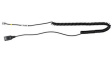 AXC-03 Coiled Headset Cable, 1x RJ-9 - 1x QD, 500mm