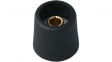 A3116049 Control knob without recess black 16 mm