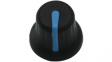 RND 210-00314 Plastic Round Knob, black, 6.0 mm D Shaft