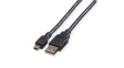 11.02.8708 Cable USB-A Plug - USB Mini-B 5-Pin Plug 800mm Black