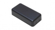 1551SNAP2BK Plastic Miniature Enclosure, Snap-Fit 1551SNAP 40x80x20.3mm Black ABS IP30