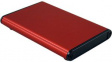 1455A1002RD Extruded Enclosure, Red, 70 x 100 x 12 mm, Aluminium, 1455