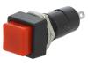 PS-06R-BI Переключатель: кнопочный; Положения: 2; 3A/125ВAC; красный; O12мм
