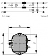 FN2030-1-06 Сетевой фильтр, 1-фазный 1 A 230 VAC