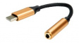 12.03.3223 Audio Adapter, Straight, USB-C Plug / 3.5 mm Socket