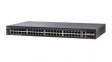 SF250-48-K9-EU Ethernet Switch, RJ45 Ports 48, Fibre Ports 2, SFP+, 100Mbps, Managed