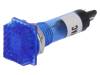 NSL-BL, Индикат.лампа: с неоновой лампой типа FLUO; выпуклый; синий, Ninigi