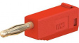 22.2616-22 Stackable Banana Plug 2mm Red 10A 60V Gold-Plated