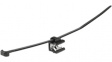 T50ROSEC24 PA66HS/PA66HIRHS BK 500 Cable Tie with Edge Clip Sideway - Parallel / Edge 3-6mm 200