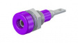 23.0060-26 Panel Mount Socket diam. 2mm Violet 10A 60V