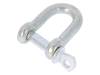 SK.5 Dee shackle; steel; for rope; zinc; Size: 5mm