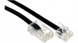 11.04.3032 Telephone Cable 3 m Black