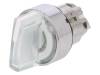 ZB4BK1313, Switch: rotary; 3-position; 22mm; white; Illumin: LED; IP66; O22mm, SCHNEIDER ELECTRIC